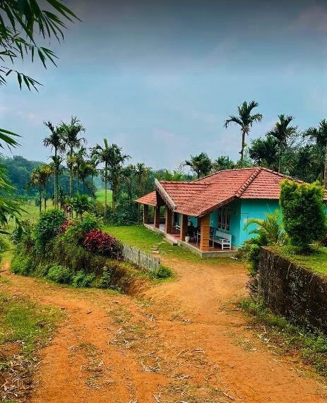 Beautiful scenery view of budget homestay in Sakleshpur