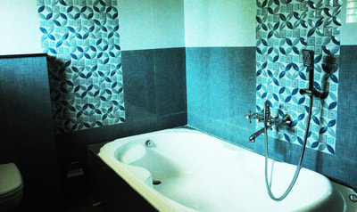 Spacious pool at Chikmagalur homestay 