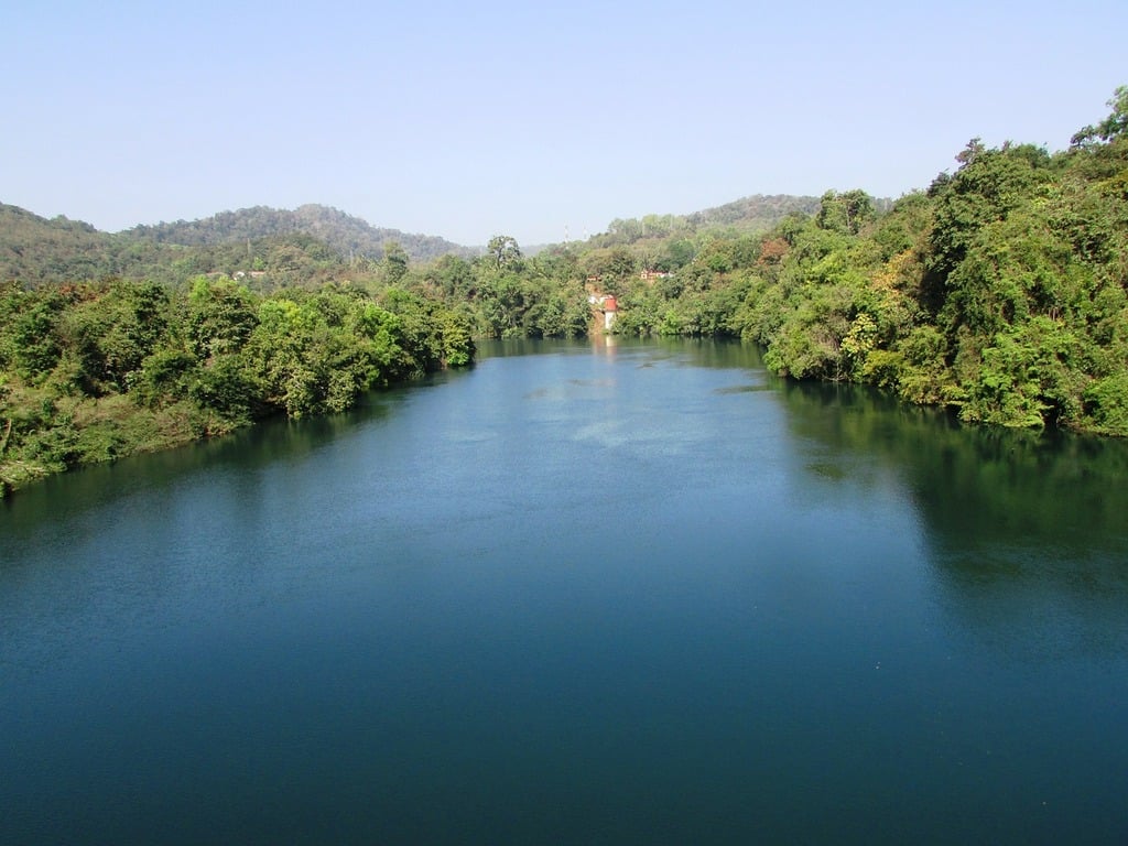 Scenic view of Kali River in Dandeli
